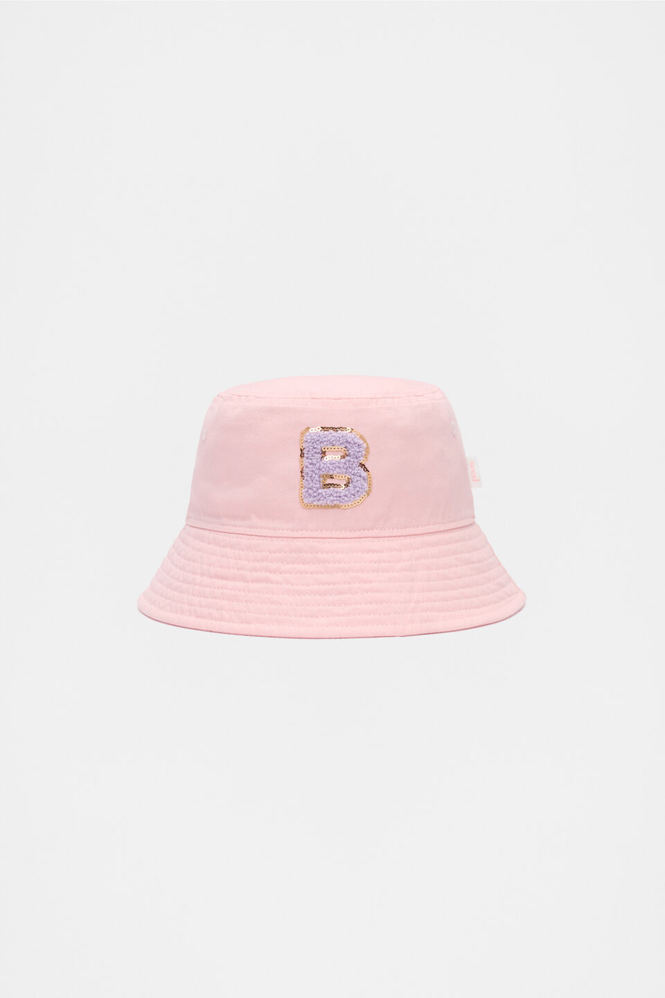 Pink Initial Bucket Hat  B