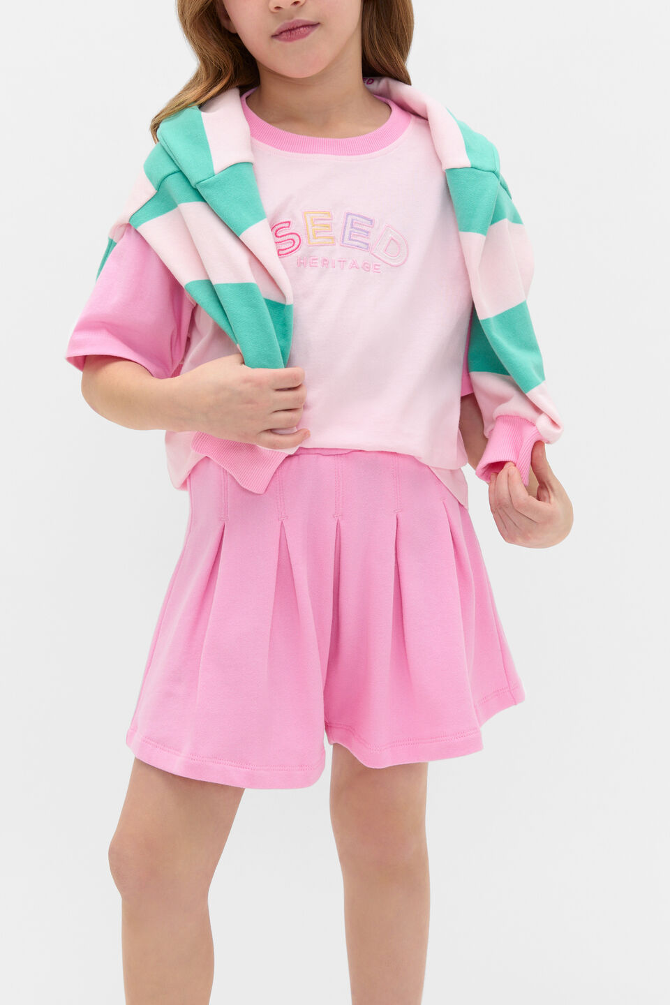 Pleat Skort  Candy Pink
