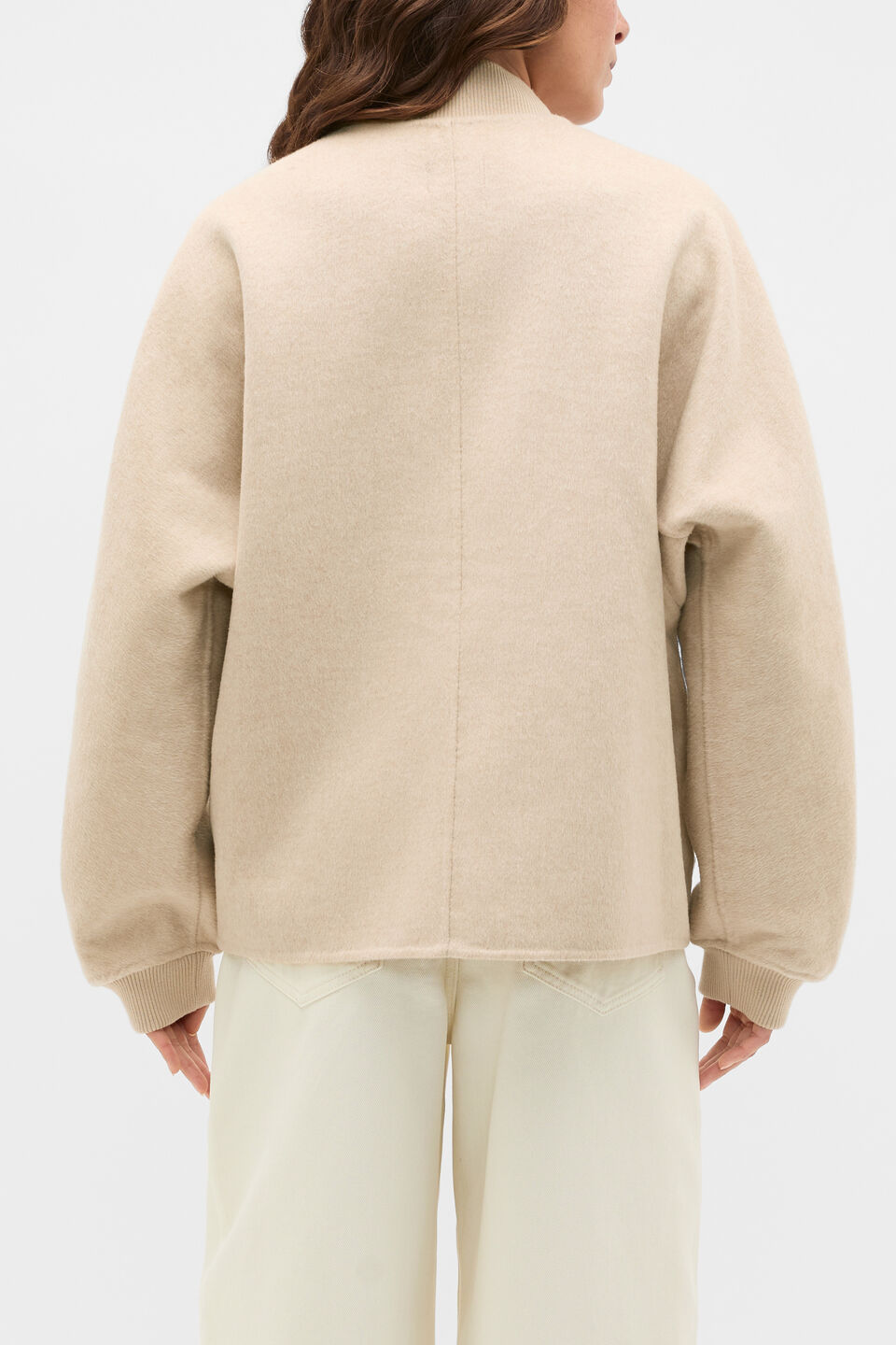 Relaxed Bomber Jacket  Wheat Marle