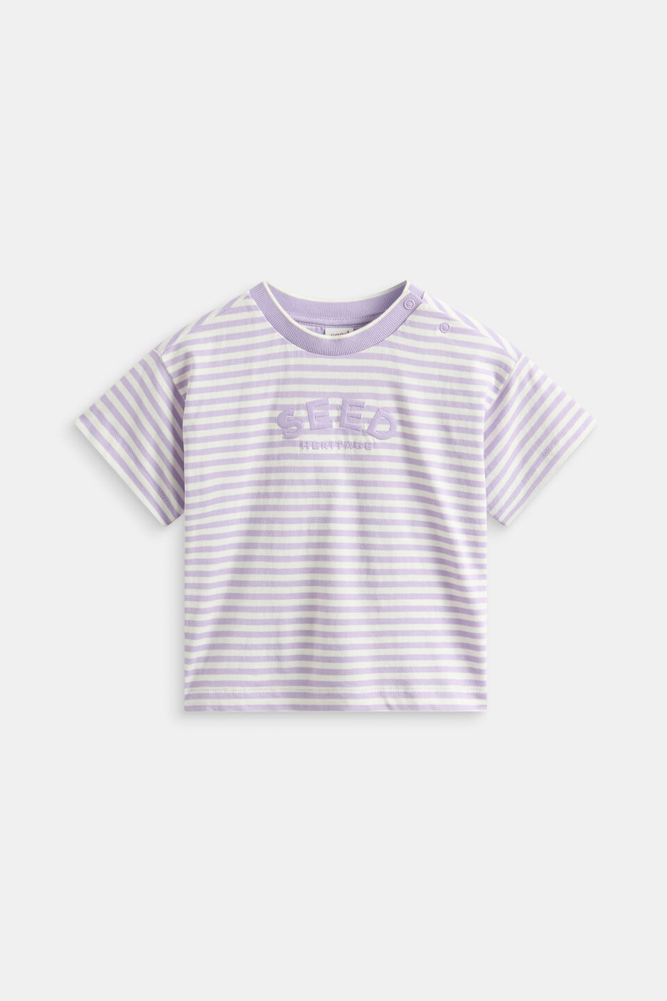 Core Stripe Logo Tee  Lilac
