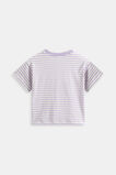 Core Stripe Logo Tee  Lilac  hi-res