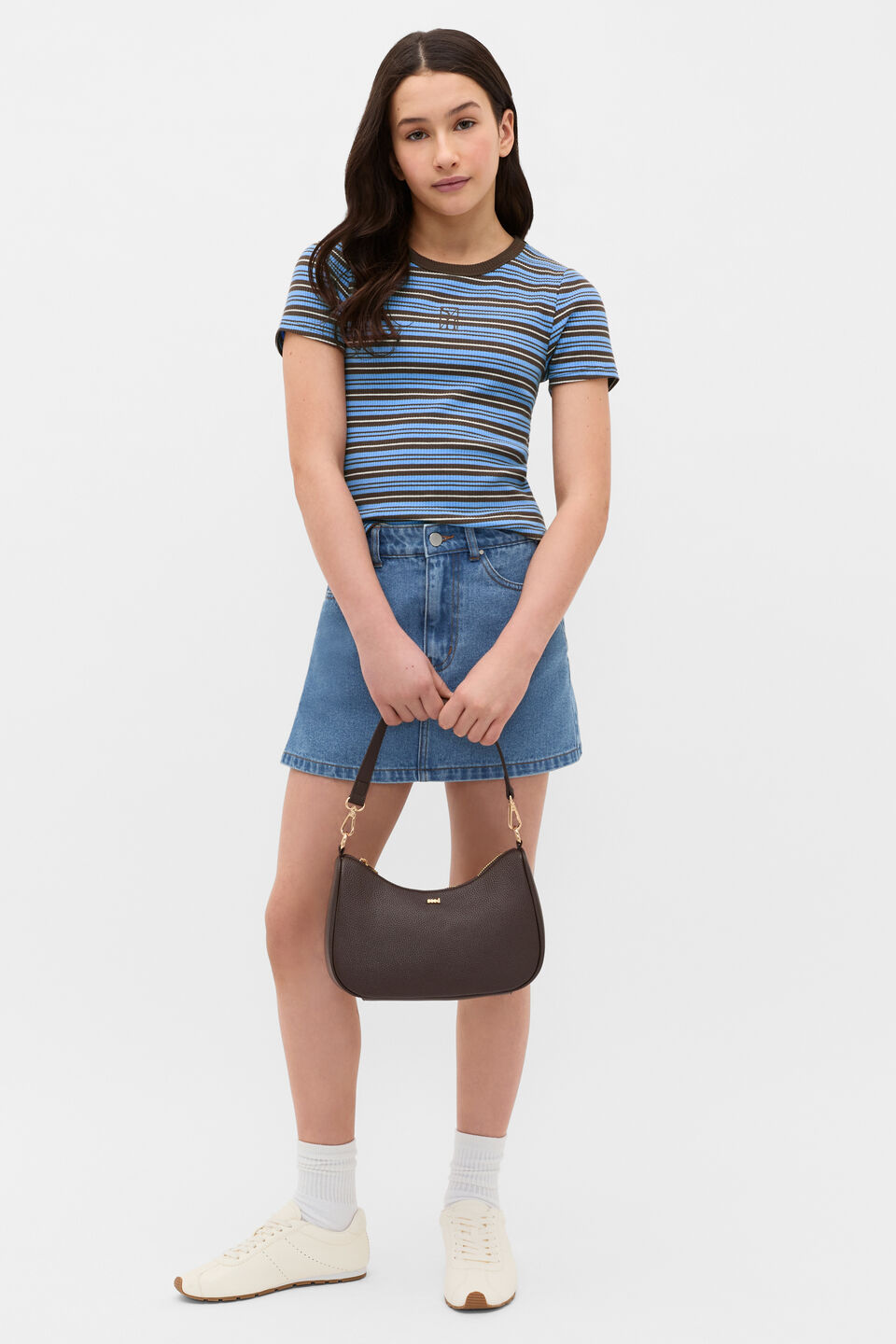 Stripe Logo Rib Tee  Multi