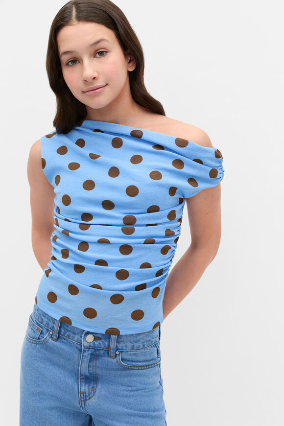 Mesh Spot Top  Bluebell  hi-res