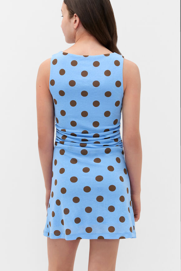 Mesh Spot Dress  Bluebell  hi-res