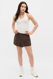 Elasticated Logo Short  Chocolate  hi-res
