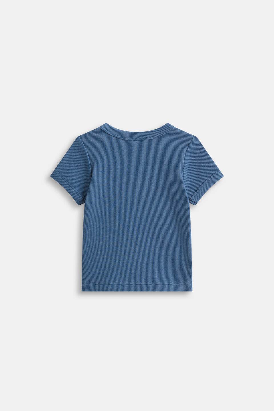 Core Rib Logo Tee  Washed Navy