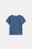 Core Rib Logo Tee  Washed Navy  hi-res