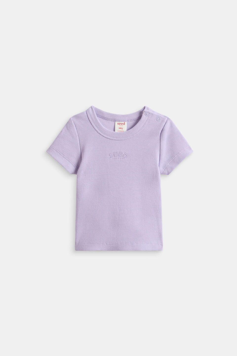 Core Logo Rib Tee  Lilac