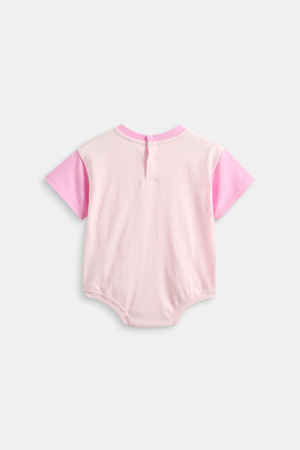 Colour Block Logo Romper  Pink Lemonade