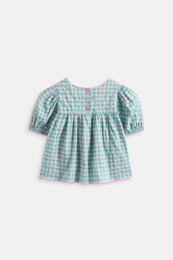 Gingham Top  Mint  hi-res