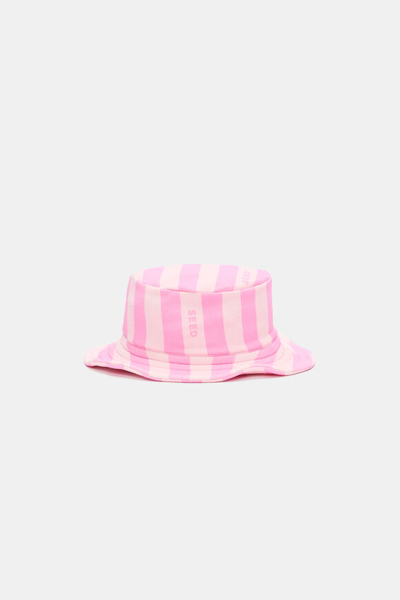 Baby Swim Hat  Candy Pink Stripe  hi-res