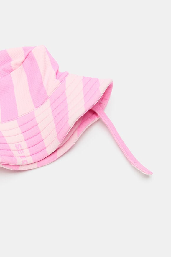 Baby Swim Hat  Candy Pink Stripe  hi-res