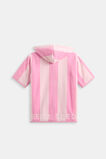 Mini Swim Zip Poncho  Candy Pink Stripe  hi-res