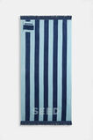 Beach Towel  Washed Navy Stripe  hi-res
