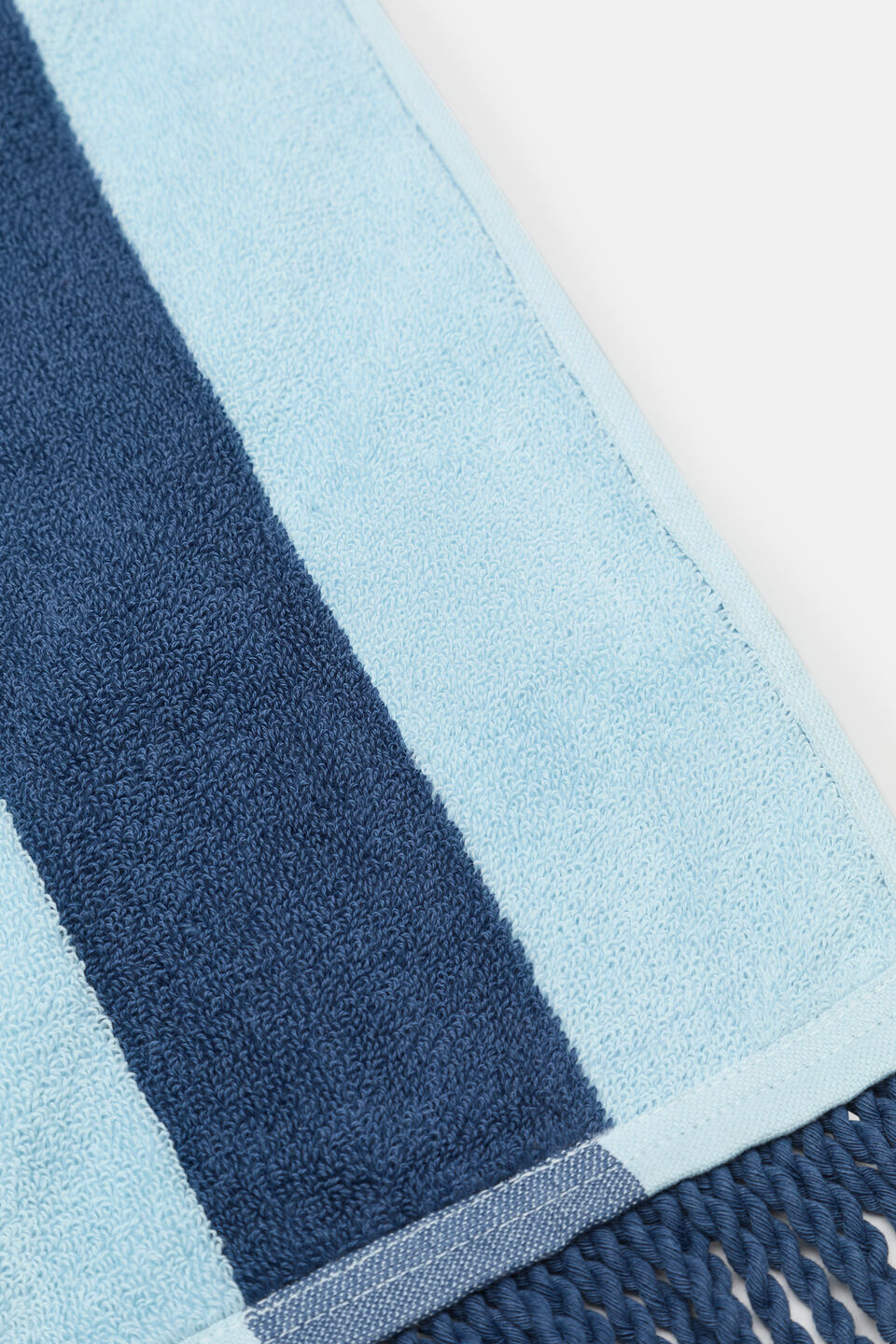 Beach Towel  Washed Navy Stripe