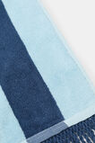 Beach Towel  Washed Navy Stripe  hi-res