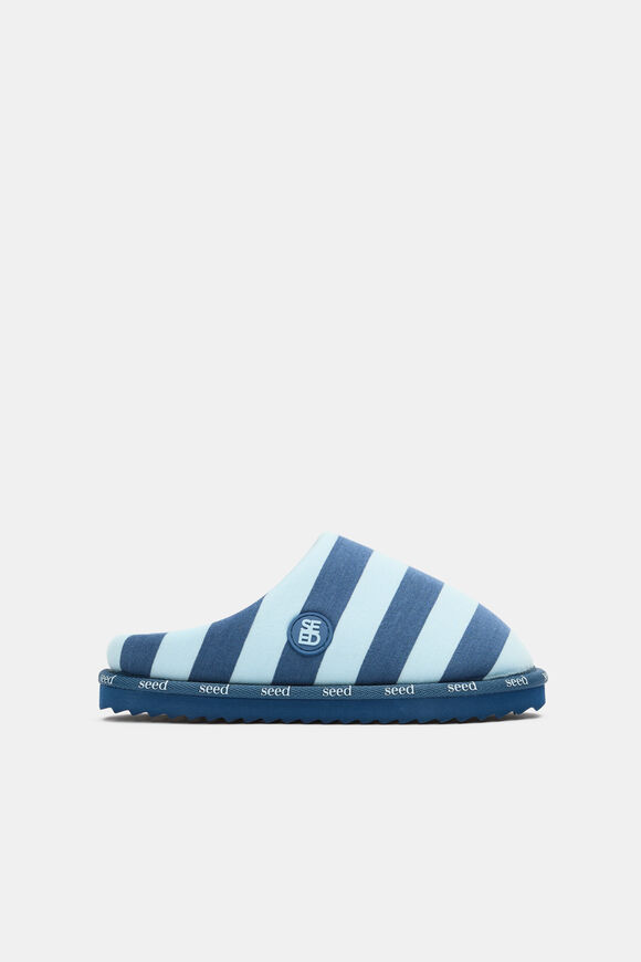 Mule Slipper  Washed Navy  hi-res