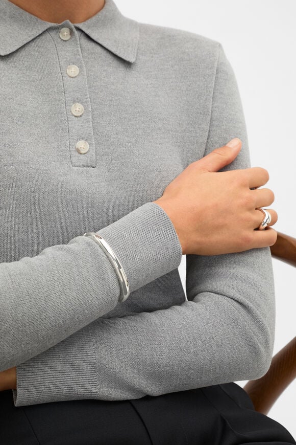 Classic Hinge Bangle  Silver  hi-res