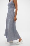 Linen Gingham Midi Dress  Twilight Blue Gingham  hi-res
