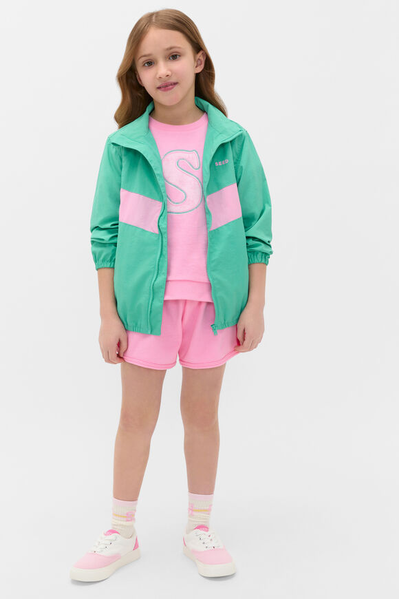 Striped Runner Short  Candy Pink  hi-res
