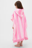 Hooded Towel  Candy Pink Stripe  hi-res