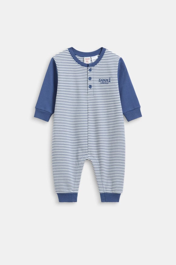 Logo Stripe Jumpsuit  Navy  hi-res