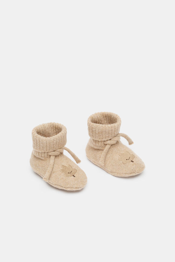 Leaf Knit Bootie  Nutmeg Marle  hi-res
