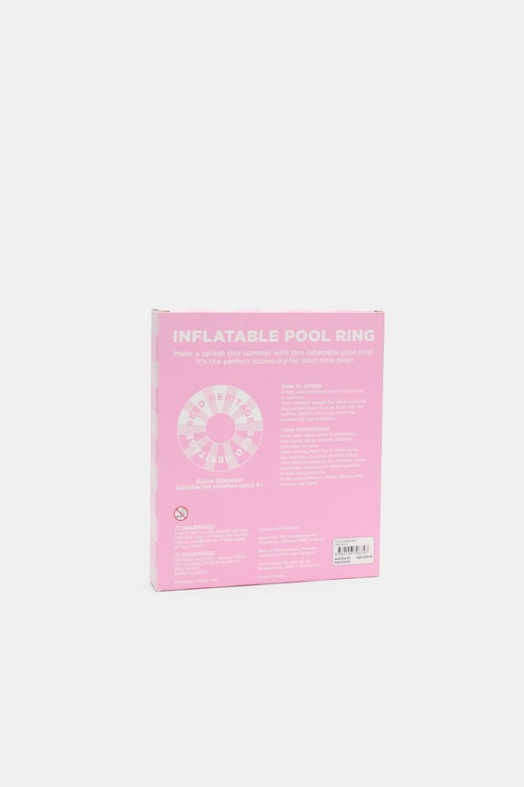 Inflatable Pool Ring  Pink Multi  hi-res