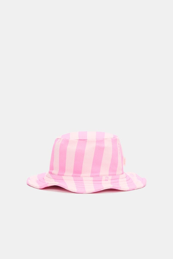 Swim Hat  Candy Pink Stripe  hi-res