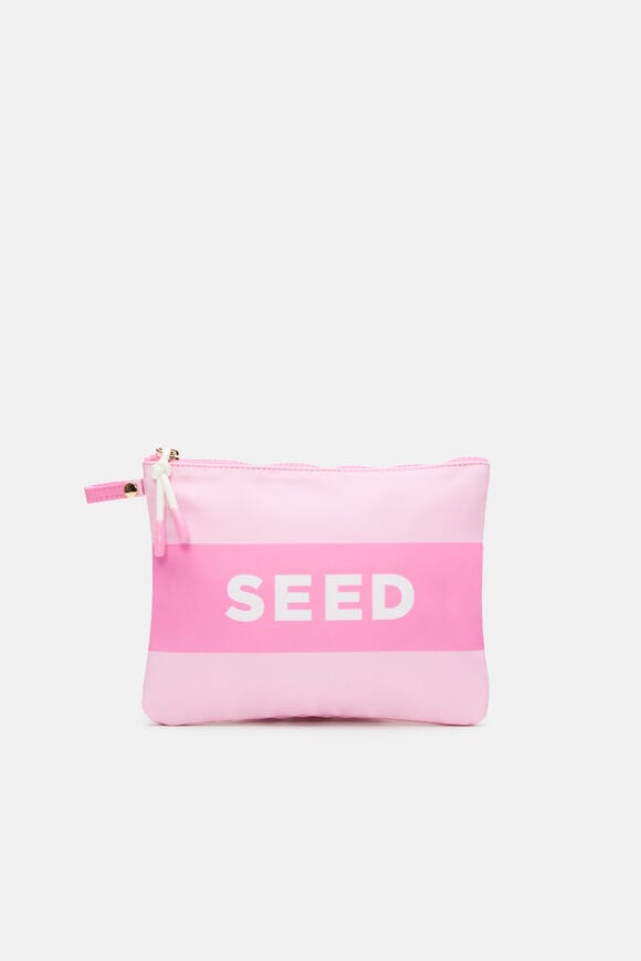 Swim Pouch  Candy Pink Stripe  hi-res