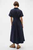 Poplin Waisted Shirt Dress  Twilight Blue  hi-res