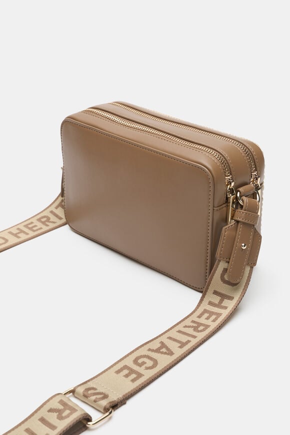 Textured Camera Bag  Tan  hi-res