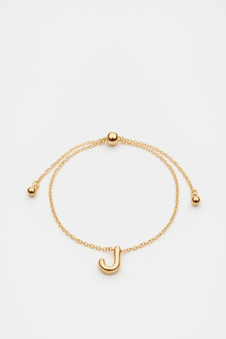 Bubble Letter Bracelet  J