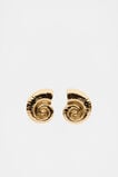 Spiral Shell Oversized Stud  Gold  hi-res