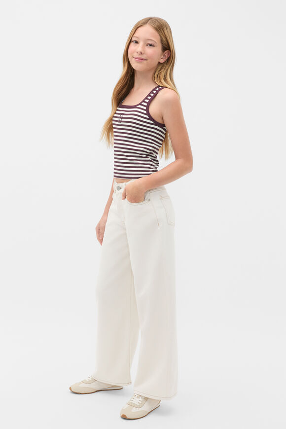 Striped Logo Tank  Mulberry  hi-res