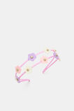 Flower Double Headband  Multi  hi-res