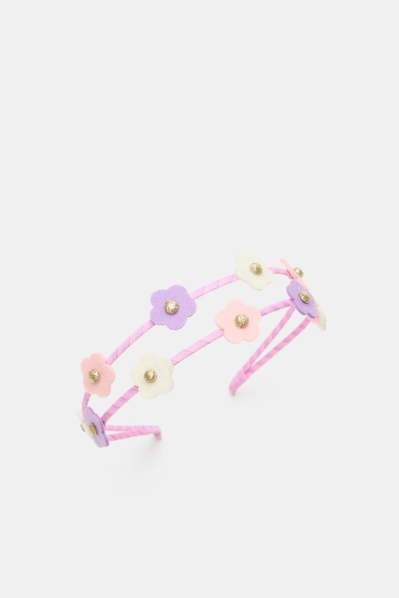 Flower Double Headband  Multi  hi-res