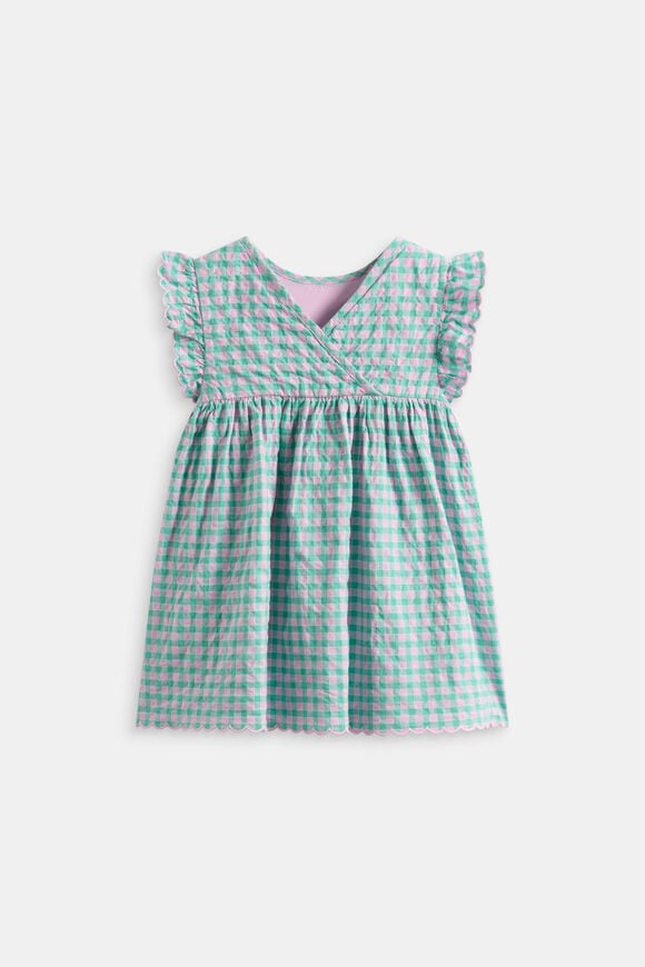 Gingham Dress  Mint  hi-res