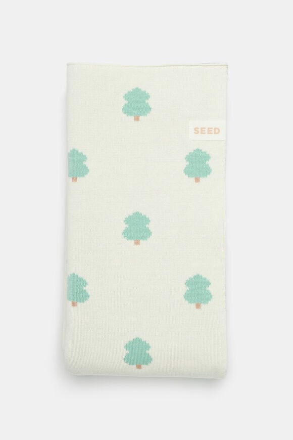 Jacquard Knit Blanket  Classic Cream  hi-res