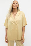 Satin Double Breasted Shirt  Marzipan  hi-res