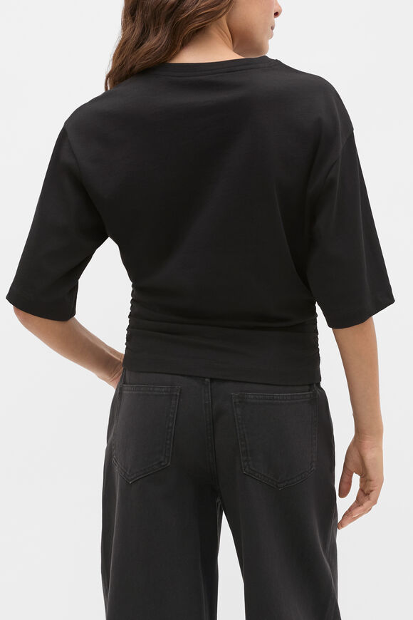 Waisted Crop Tee  Black  hi-res
