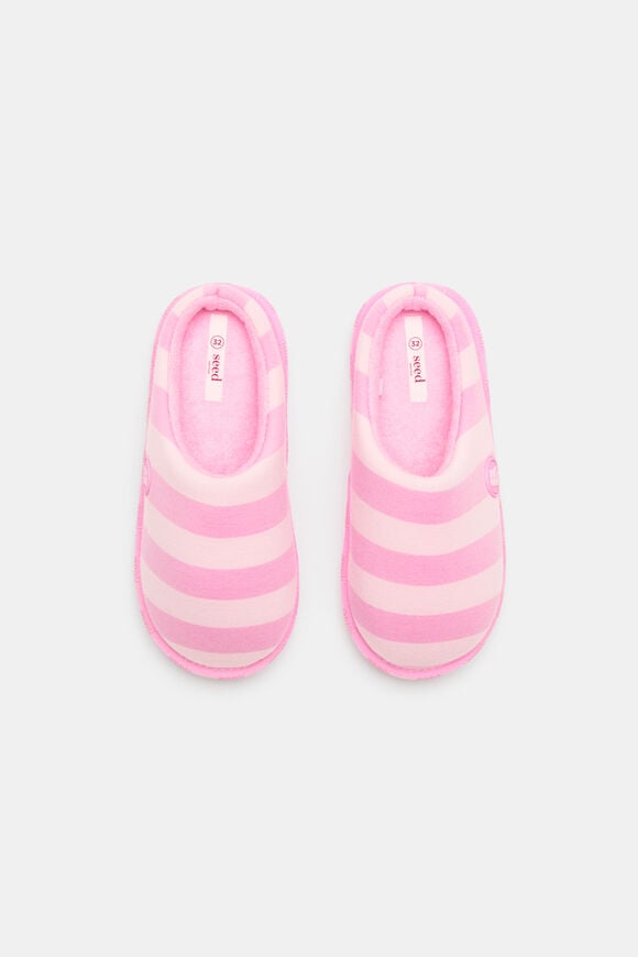 Mule Slipper  Candy Pink Stripe  hi-res