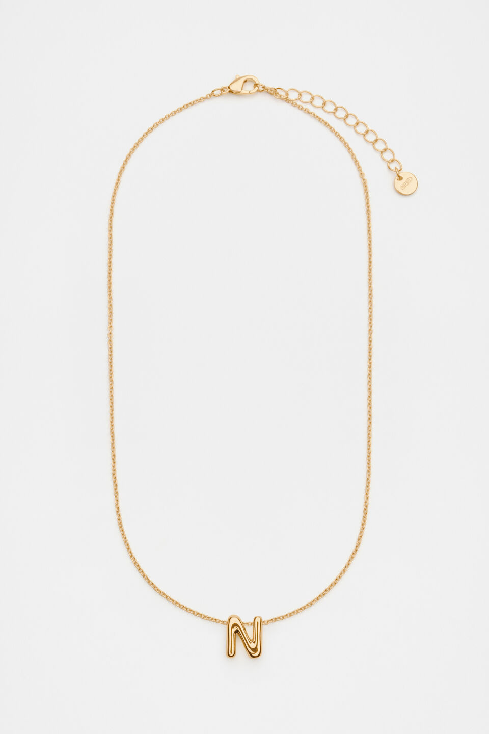 Bubble Letter Necklace  N