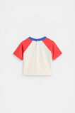Colourblock Logo Tee  Strawberry Red  hi-res