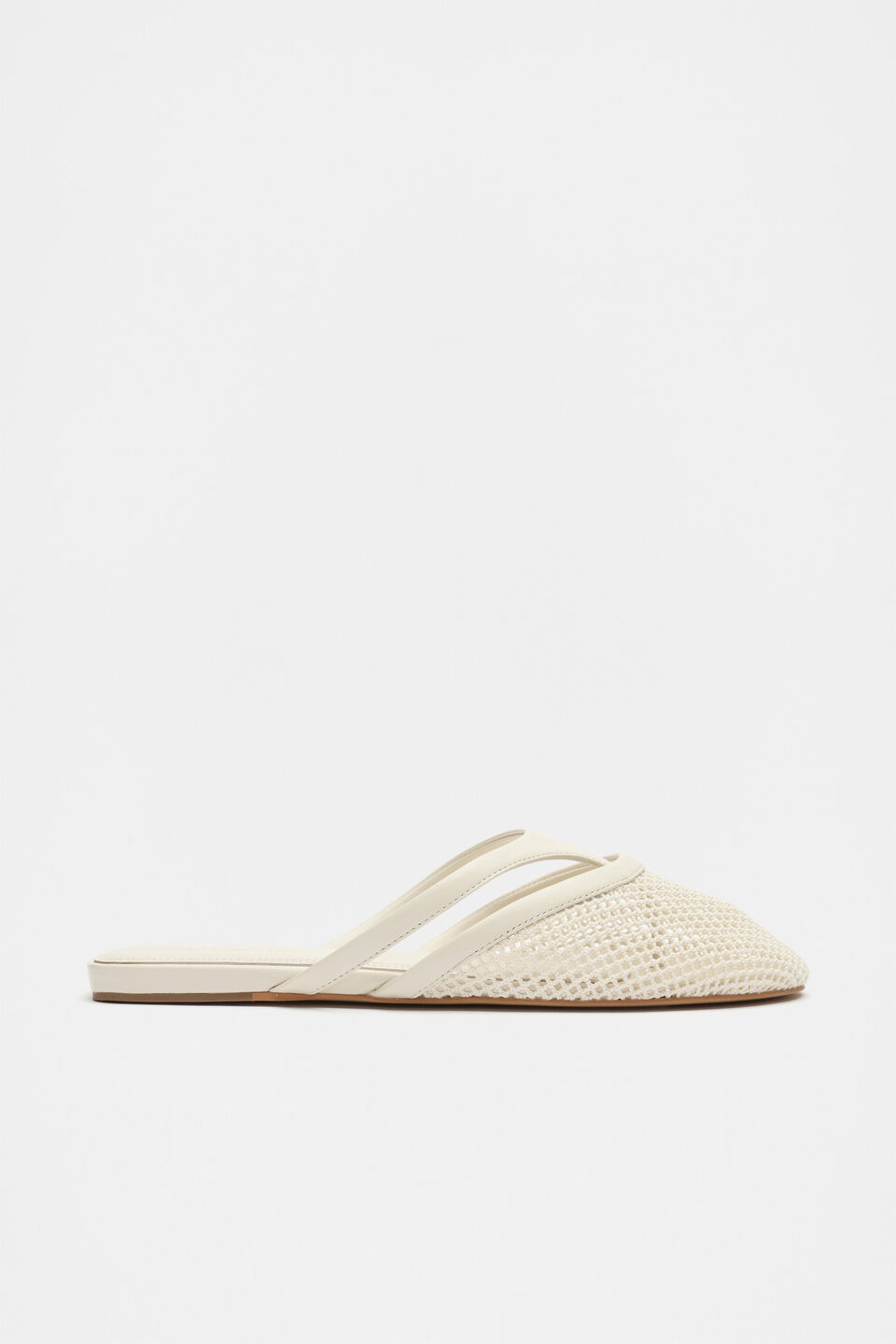 Anya Mesh Mule  Cream