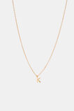 Gold Alphabet Necklace  K  hi-res