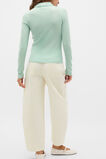 Australian Merino Henley Top  Soft Moss  hi-res