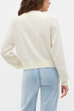 Cotton Blend Raglan Cardigan  Coconut Cream  hi-res
