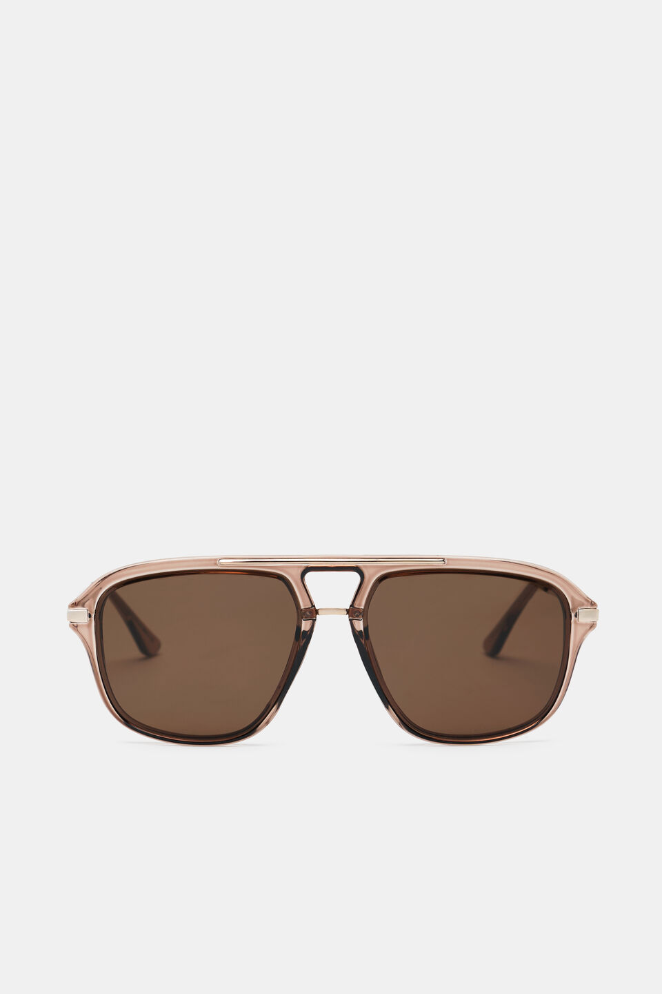 Amanda Aviator Sunglasses  Coffee Bean