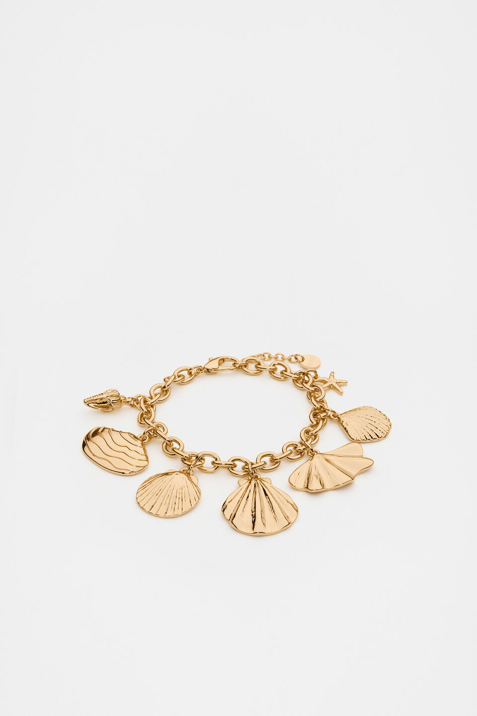 Shell Charms Bracelet  Gold